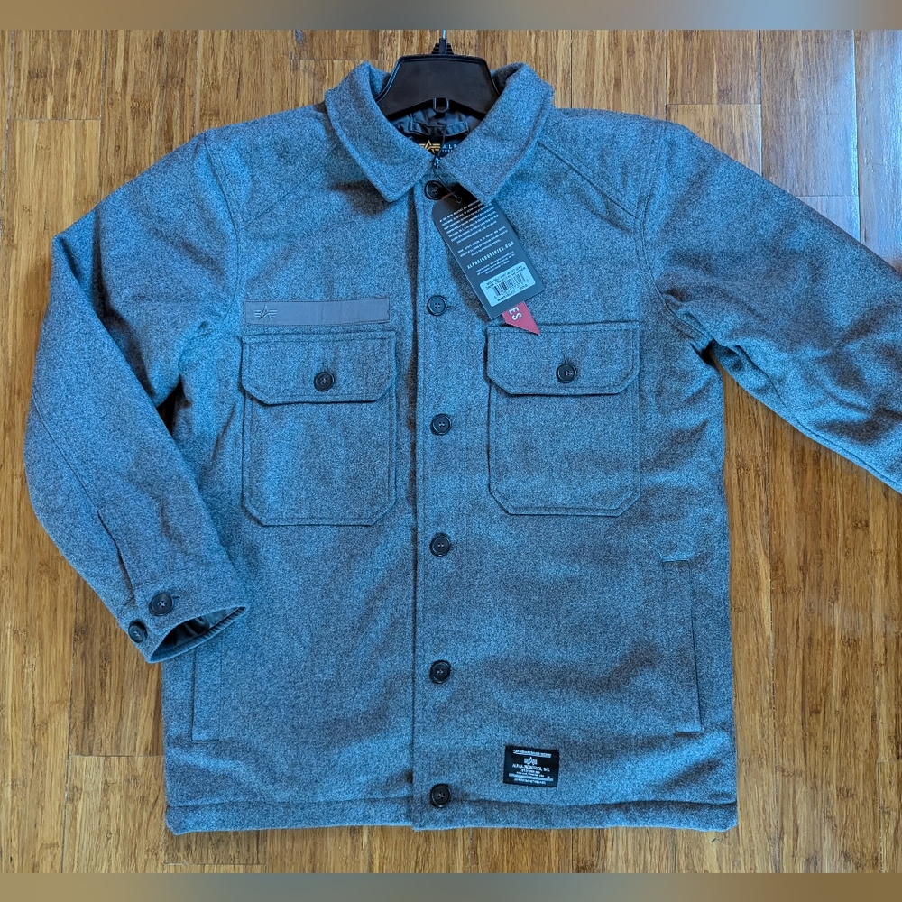NWT Alpha Industries Alpha Wool Shirt Field Jacket III - Small